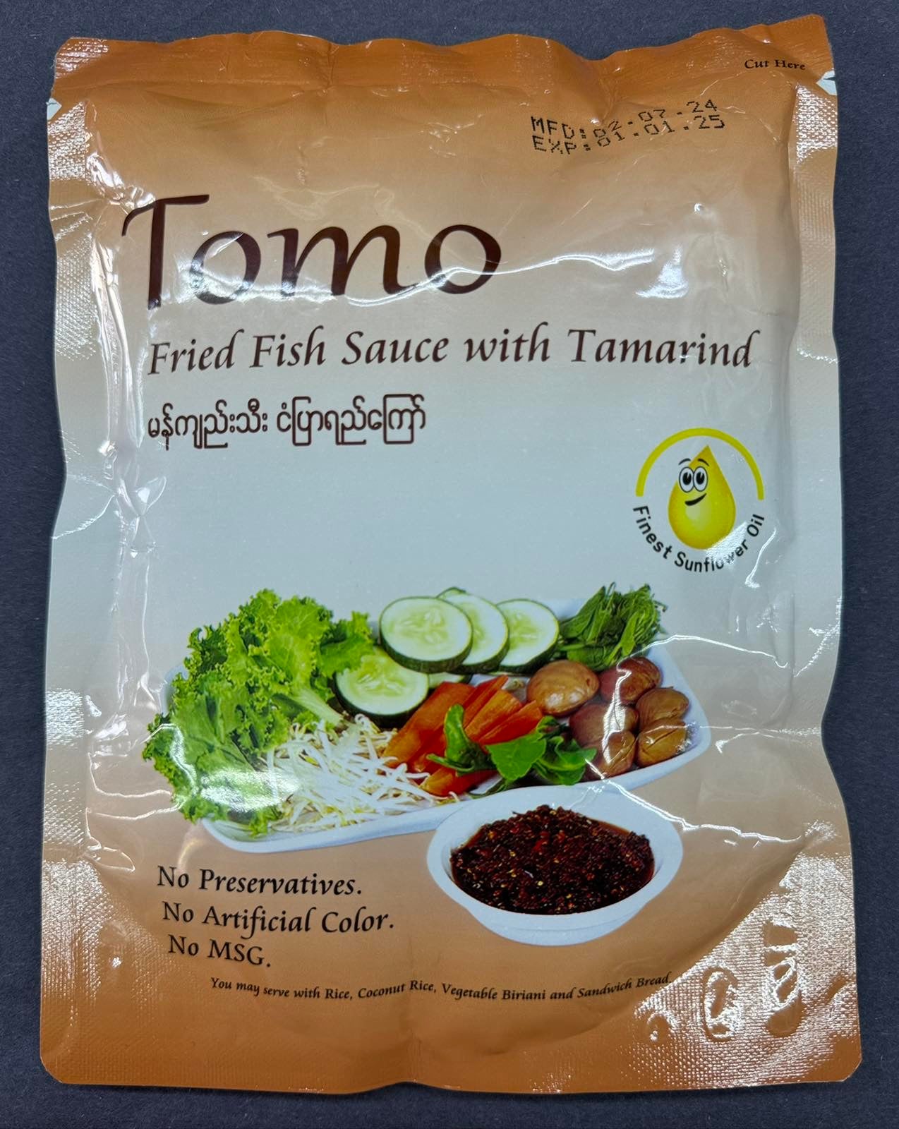 Tomo မန်းကျည်းသီးငံပြာရည်ကြော် 320g